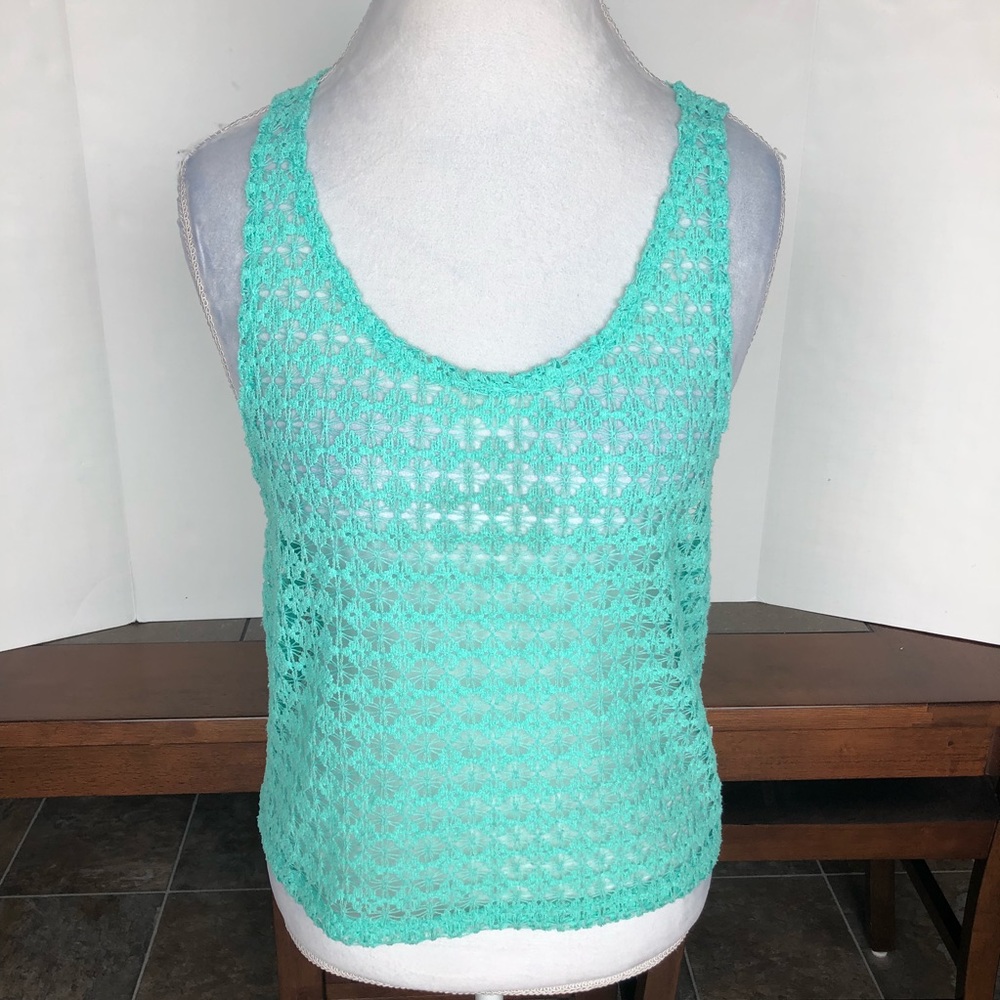PINK by VS crochet tank top sz S